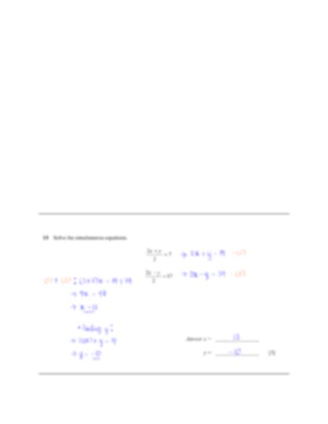 Image result for Simultaneous Equations with Answers