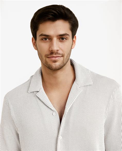 Rare Rabbit Men's Zavet-S Grey Cotton Striped Print Boxy Fit Half Slee