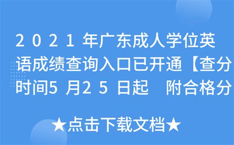 广东2020年7月英语四级成绩查询入口【已开通】