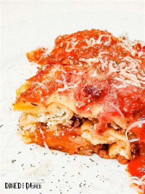 Absolute Best Ever Homemade Layered Lasagna Recipe - Dined and Dashed