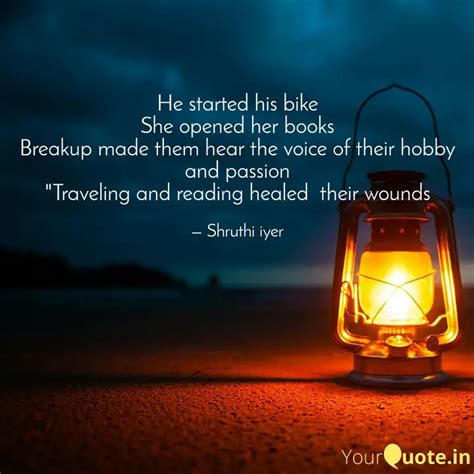 He started his bike She o... | Quotes & Writings by shruthi iyer ...