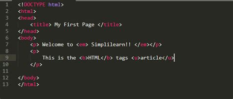 Image result for HTML Tags Program