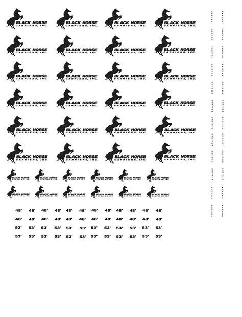 HO Scale Truck / Trailer Decals. " Black Horse Carriers " | #3919706369