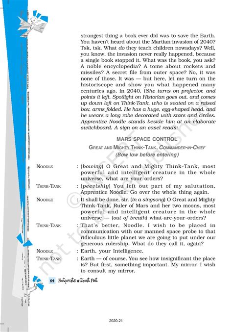 The Book That Saved The Earth - NCERT Book of Class 10 Footprints ...