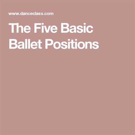 Image result for Ballet Tutorial Basic Positions