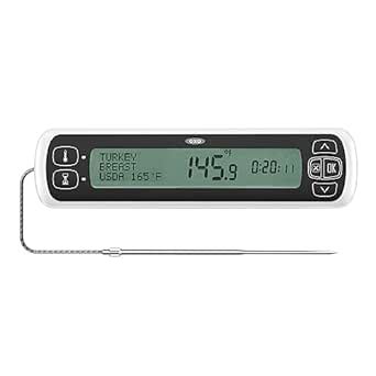 OXO Good Grips Chef's Precision Digital Leave-In Thermometer, Stainless ...