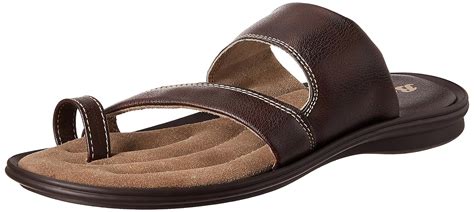 Bata Men's Runner Brown Leather Hawaii Thong Sandals - 11 UK/India (45 ...
