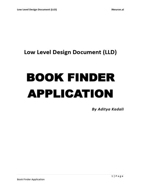 Image result for How to Create LLD Design in Computer Science Examples