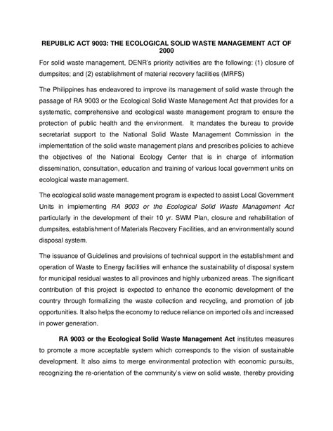 Image result for Solid Waste Management Advocacy Script