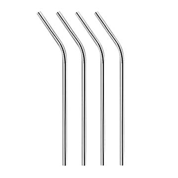 Stainless Steel Drinking Straws Silver (Set of 4) – Bar Box