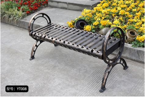 户外休闲椅 扶手椅子 带靠背椅子 防腐木铸铁公园椅子-阿里巴巴