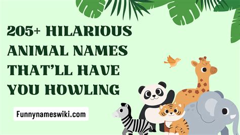 205+ Hilarious Animal Names That’ll Have You Howling – Funny Names Wiki