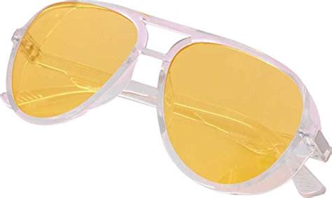 Buy ARZONAI Square Unisex Sunglasses, Transparent Frame, yellow Lens ...