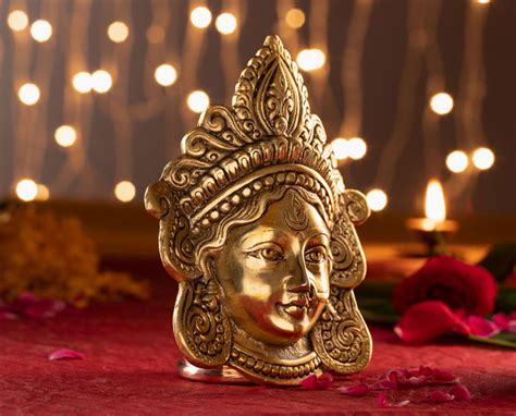Maa Durga Face For Wall/Door Hanging 6 Inch | 195g – ServDharm