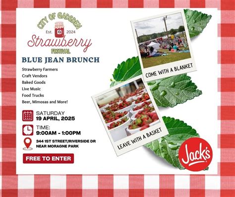 UPDATE! Strawberry Festival & Blue Jean Brunch April 19, 2025, 90 ...