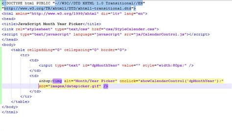 Image result for HTML Year Pick JavaScript