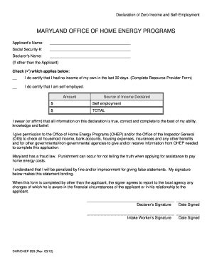 Zero Income Form Maryland - Fill Online, Printable, Fillable, Blank ...