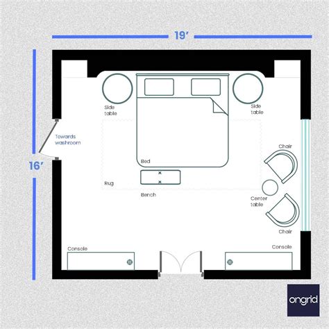Master Bedroom Design for the Modern Dweller | 19' x 16' – Ongrid Design