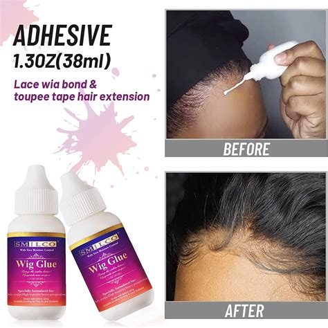 Waterproof 1.3oz Lace Front Wig Glue - Strong Hold Transparent Adhesive ...