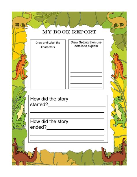 Image result for Example of Book Report Sample