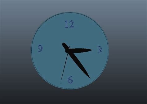 Tutorial Clock Tick Maya 的图像结果
