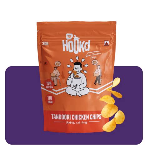 Hookd Tandoori Chicken Chips – High Protein Baked Snack 1 – HOOKD ...