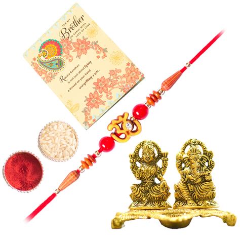 ARCHIES Rakhi for Brother Rakshabandhan Combo of 1 Ganesh Laxmi Idol ...