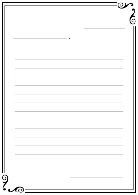 5 Best Images of Free Printable Letter Writing Paper For Kids - Free ...