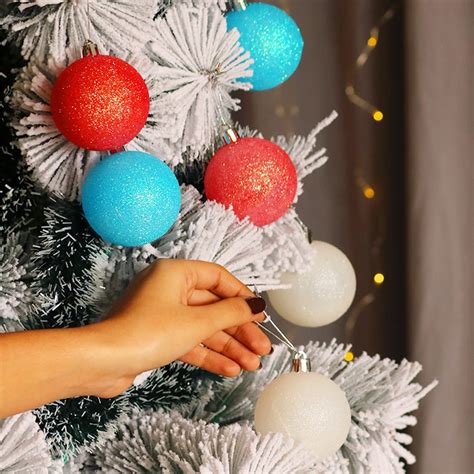 Buy ARCHIES Christmas Tree Decorations Items 6 Multi Spongy Balls ...