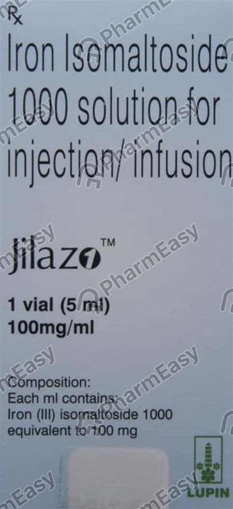 Jilazo 100 MG Solution For Injection/Infusion (5): Uses, Side Effects ...
