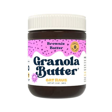 Amazon.com: Oat Haus Brownie Batter Granola Butter | Peanut-free ...