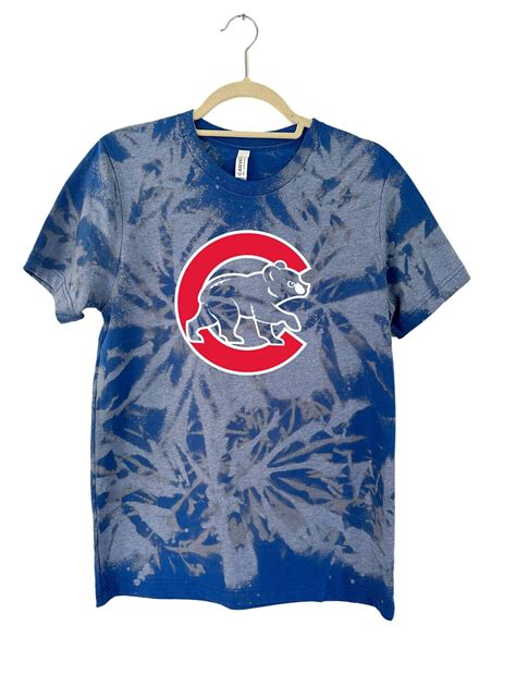 Bleach Tie Dye Chicago Cubs Shirt, Chicago Cubs T-shirt, Trendy Cubs ...