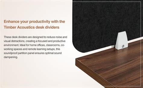 Timber Acoustics® Acoustic Desk Divider | Reduce Noise And Visual ...