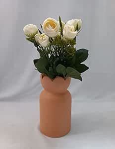 Buy maycreation® Bella Ceramic Flower vase Pot(Peach) for Table Home ...