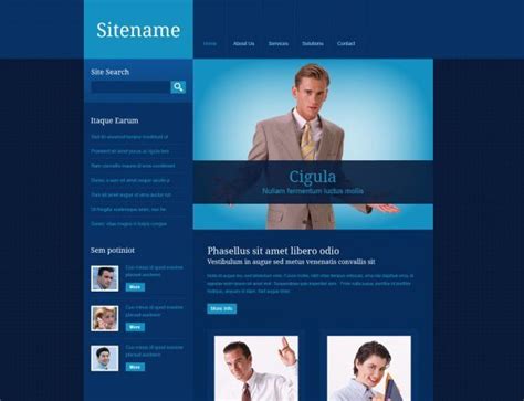 漂亮的国外网站模板下载 - 蓝蓝设计_UI设计公司