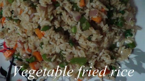 Usha Upchar » Vegetable fried rice recipe