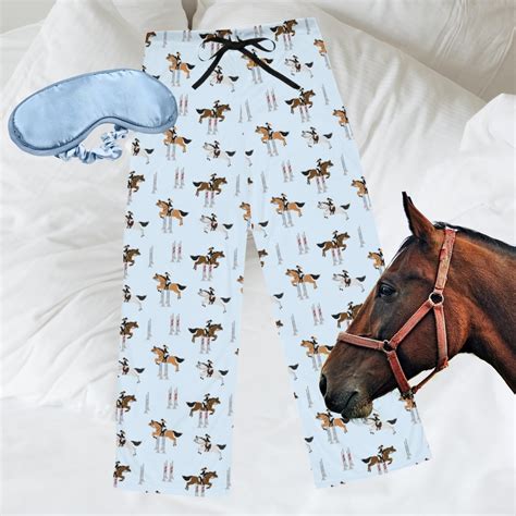 Preppy Pajamas | Colorful Jumpers - Women's Horse Pajama Pants, Holiday ...