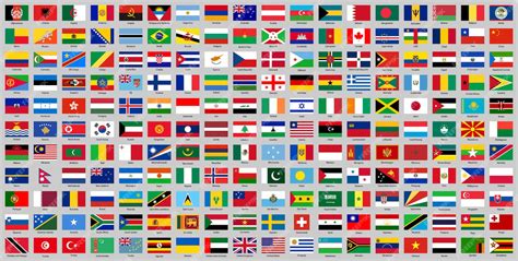 All countries national flags | Premium Vector