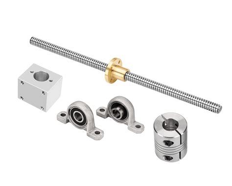 Buy Surprecision 12mm T12 Lead Screw Set 500mm19.69" Lead Screw Copper ...