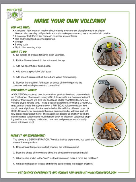 Image result for At Home Exploding Volcano