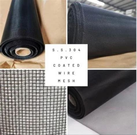 Coated Wire Mesh - 304 Stainless Steel Black Coated Wire Mesh Trader ...