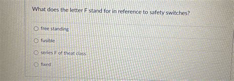What Could F Stand For