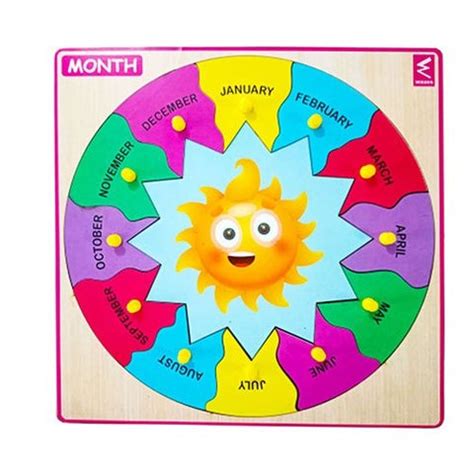 Months Peg board puzzle - EKW0171 – Extrokids