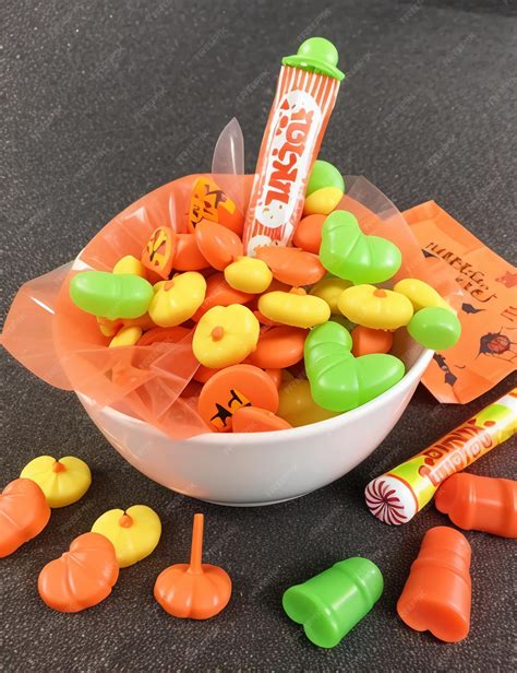 Premium AI Image | sweet chocolate and halloween candies