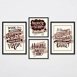 ARTELLY Motivational Wall Frames Inspirational Quotes Wall Frames For ...