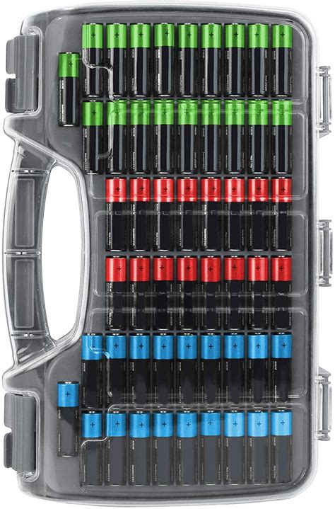 Buy Battery Storage Organizer, The Battery Organizer Storage Case with ...