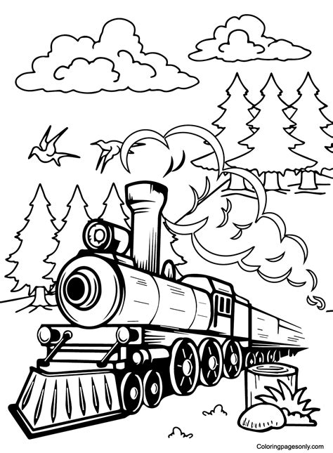 Polar Express Coloring Page