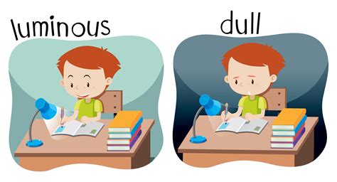 Opposites luminous and dull 541426 Vector Art at Vecteezy