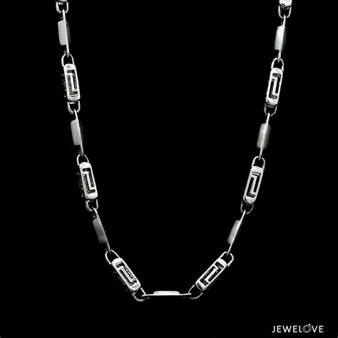 Men of Platinum | 4.5mm Double Linked Hi-Polish & Matte Chain for Men ...