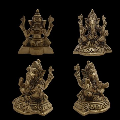 Ganesh Idol Home Temple Decor Mandir Room Decoration Accessories Indian ...